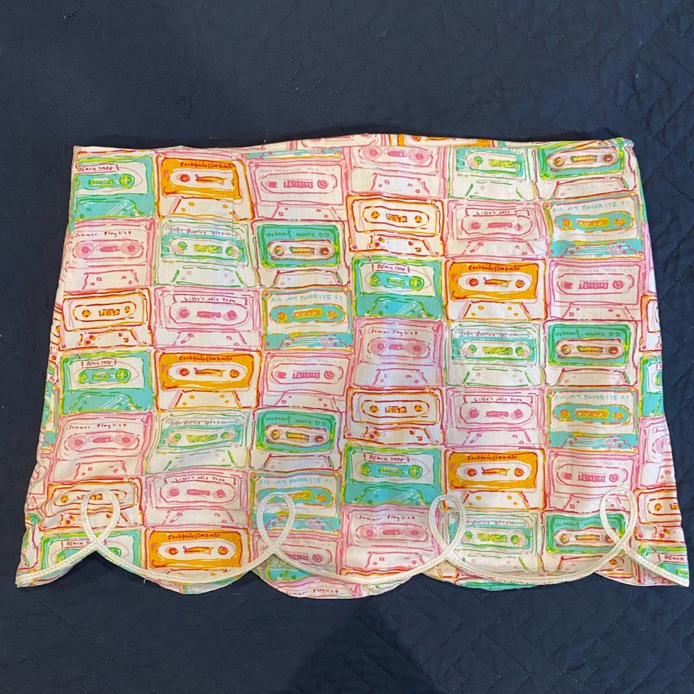 Lilly Pulitzer Mix Tape Print RARE Skirt Size 10